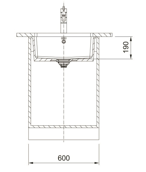 Köögivalamu Kubus KXK 110-51 Anthracite - Image 3