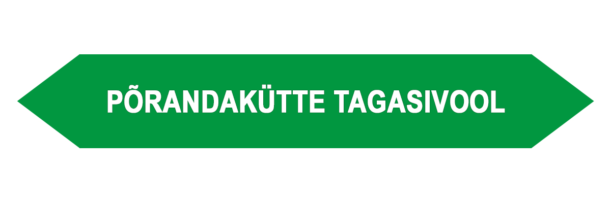 Kleebis PÕRANDAKÜTTE TAGASIVOOL 16tk