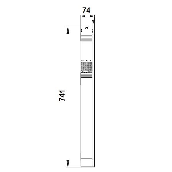 Puurkaevupump SQE 2-55 0,7kW + CU302 kontroller - Image 4