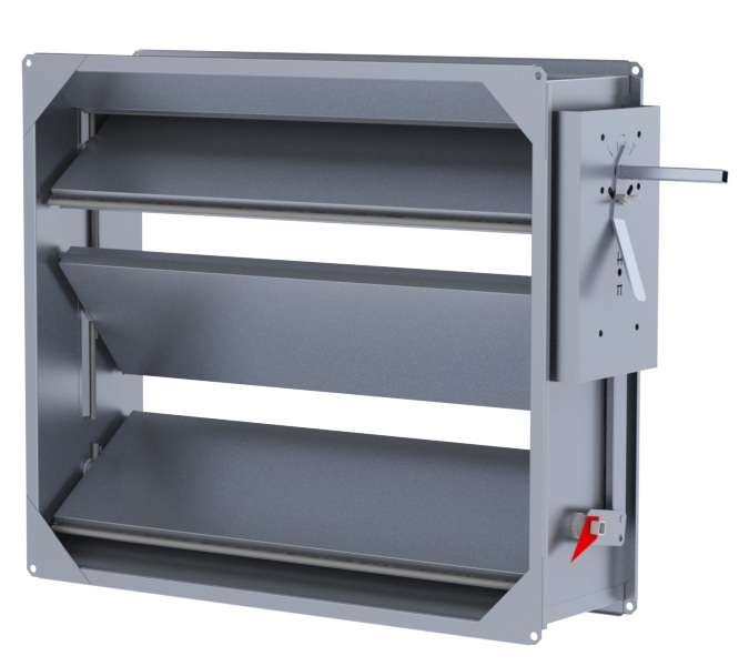 Reguleer- ja sulgklapp KR4-S 700x1100